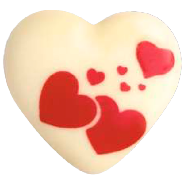 Corazón Chocolate. 96 unidades.