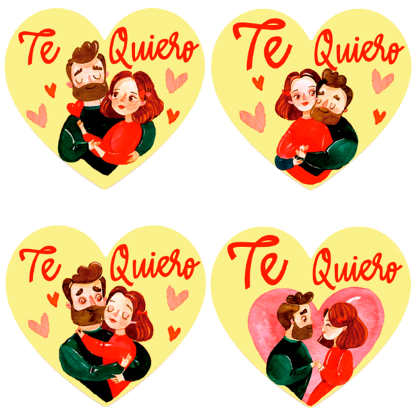 Placas Choco Te Quiero. 60 unidades.