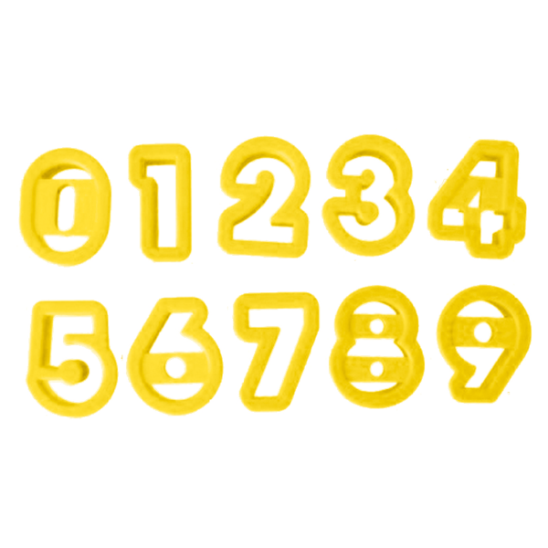 Set Cortapastas Números. 10 unidades.