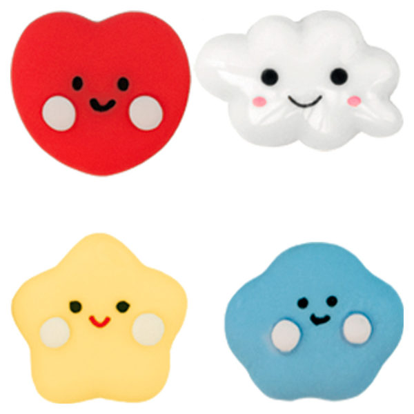 Figuras Caritas 2D. 100 Unidades.