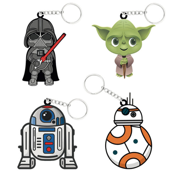 Llaveros Goma Galaxias. 100 Unidades.