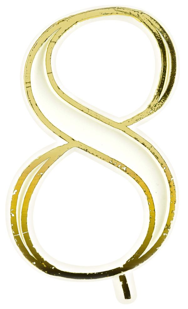 Repuesto número de plástico 8