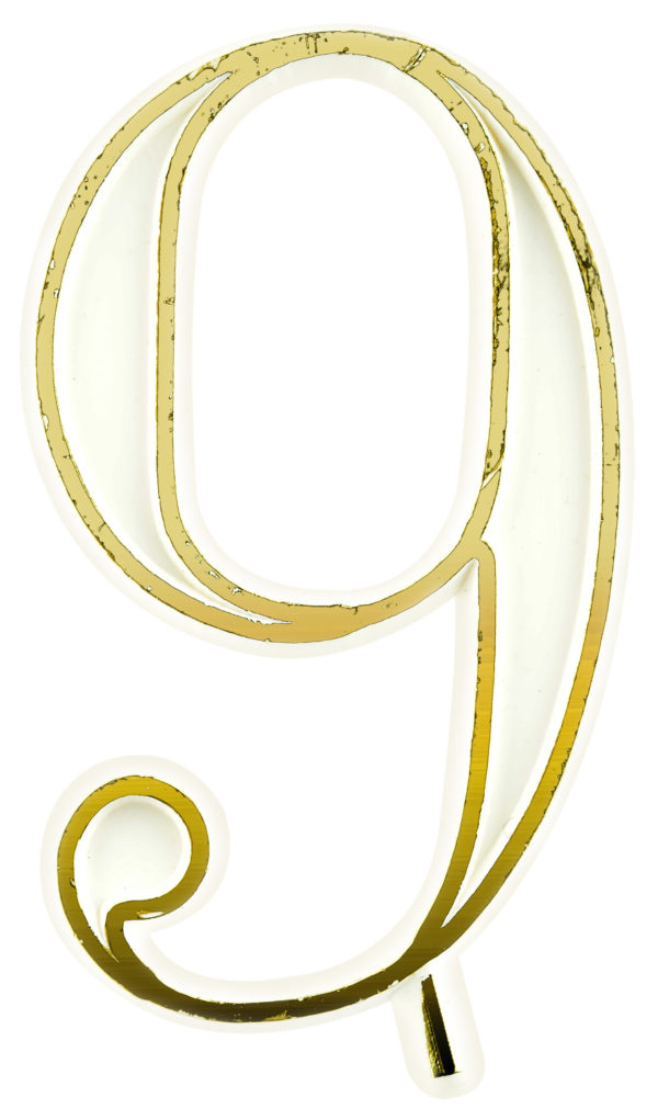 Repuesto número de plástico 9