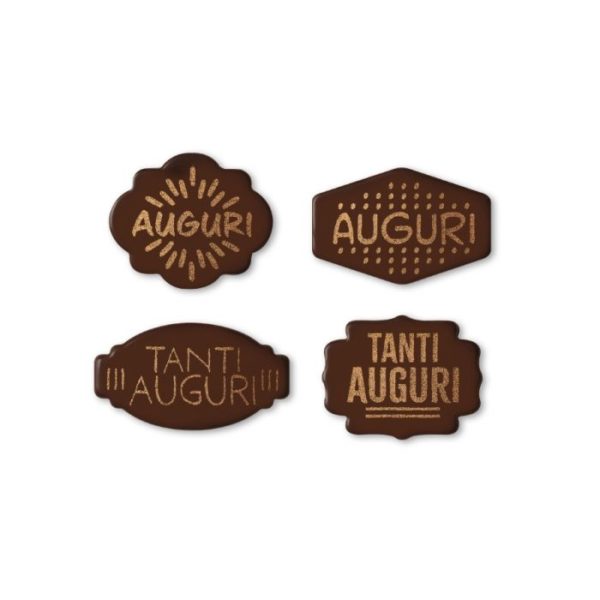 Etiqueta en blister de chocolate negro - Mis mejores deseos