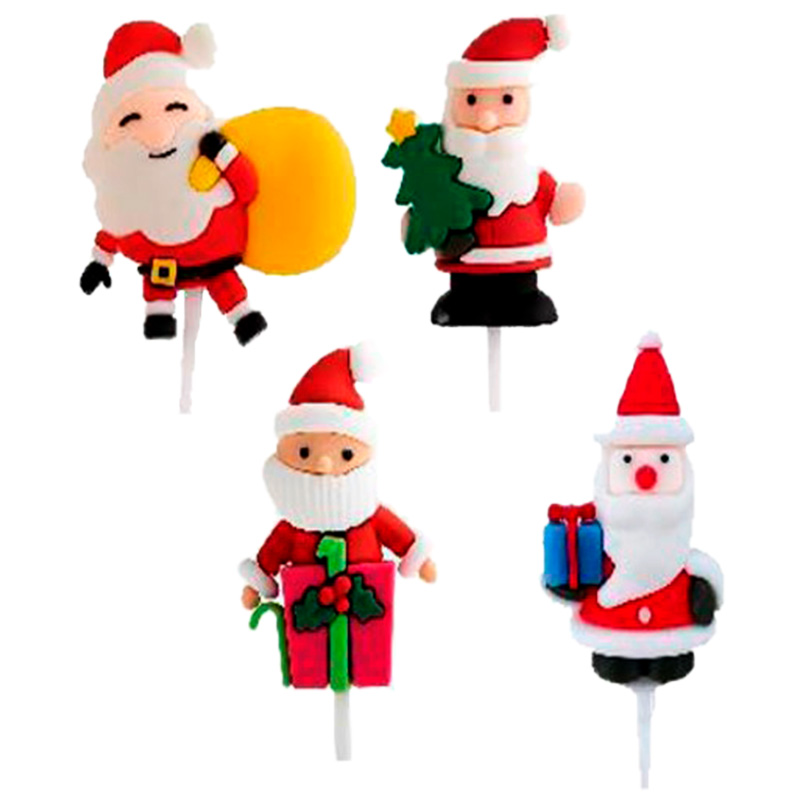 Papá Nöel Clay Pick. 24 Set.