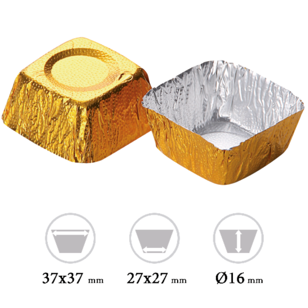 Cápsula Cuadrada Modelo BC3. 25 uds.