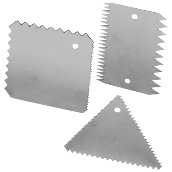 Set Peine / Rasqueta Decorativo. 3 unidades.