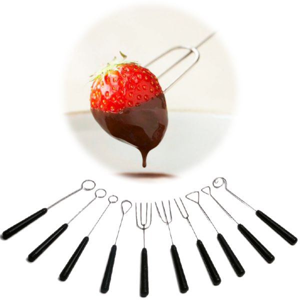 Tenedores Baño Chocolate. 10 unidades.