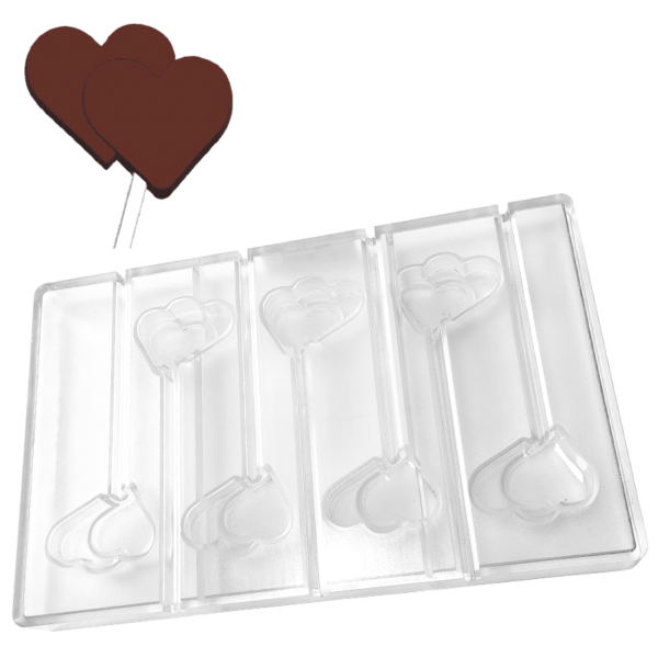 Molde Piruleta Corazón