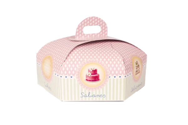 Cajas hexagonales con asa número 34